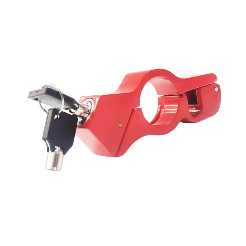 Universal Aluminum Alloy Motorcycle/Bicycle Handlebar Lock - Heavy Duty Anti-Theft for Atv/Dirt/Street Bikes, Tool-Free Install