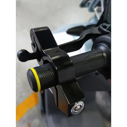 Universal Aluminum Alloy Motorcycle/Bicycle Handlebar Lock - Heavy Duty Anti-Theft for Atv/Dirt/Street Bikes, Tool-Free Install